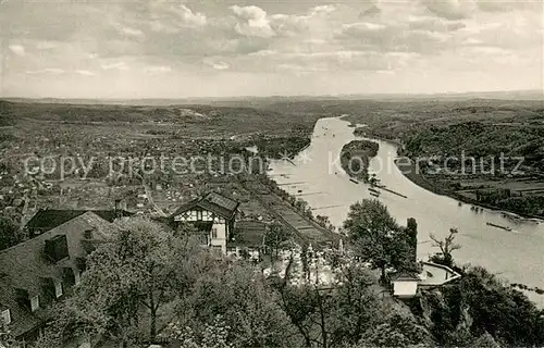 AK / Ansichtskarte Bad_Honnef Rhoendorf Inseln Grafenwerth und Nonnenwerth Foto Groote Bad_Honnef