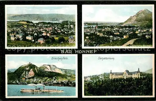 AK / Ansichtskarte Bad_Honnef Drachenfels Sanatorium Bad_Honnef