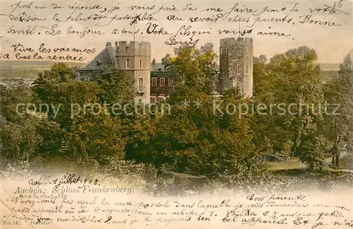 AK / Ansichtskarte Aachen Schloss Frankenberg Aachen