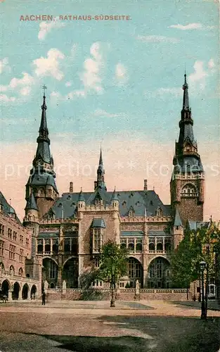 AK / Ansichtskarte Aachen Rathaus Suedseite Aachen