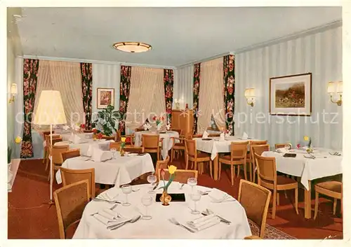 AK / Ansichtskarte Kettwig Hotel Restaurant Jaegerhof Gastraum Kettwig