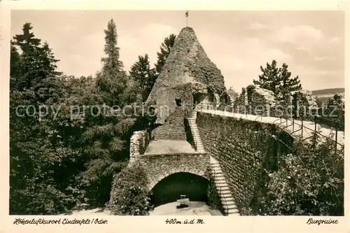 AK / Ansichtskarte Lindenfels_Odenwald Burgruine Lindenfels Odenwald