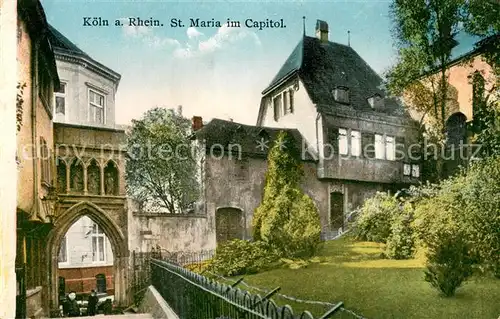 AK / Ansichtskarte Koeln_Rhein St Maria im Capitol Koeln_Rhein