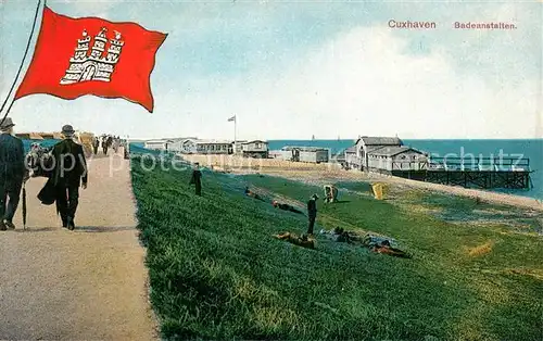 AK / Ansichtskarte Cuxhaven_Duhnen_Nordseebad Badeanstalten Cuxhaven_Duhnen