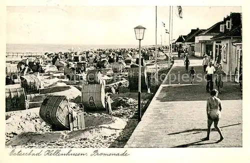 AK / Ansichtskarte Kellenhusen_Ostseebad Strand Promenade Kellenhusen_Ostseebad