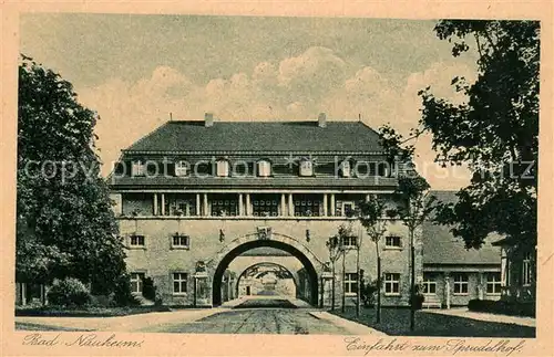 AK / Ansichtskarte Bad_Nauheim Einfahrt zum Sprudelhof Bad_Nauheim