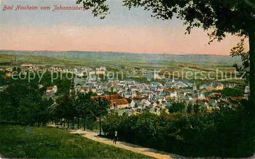 AK / Ansichtskarte Bad_Nauheim Panorama Blick vom Johannisberg Stempel Reserve Lazarett Bad_Nauheim