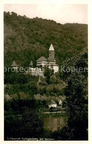 AK / Ansichtskarte Zwingenberg_Neckar Ansicht vom Neckarufer aus Luftkurort Zwingenberg Neckar