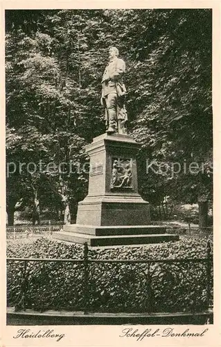 AK / Ansichtskarte Heidelberg_Neckar Scheffel Denkmal Statue Heidelberg Neckar