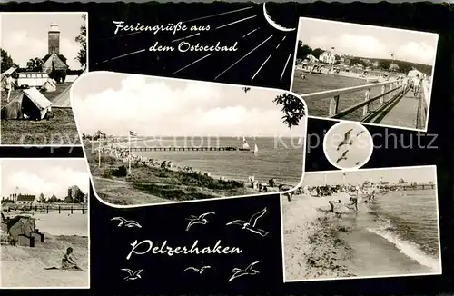 AK / Ansichtskarte Pelzerhaken Teilansichten Ostseebad Strand Mole Pelzerhaken