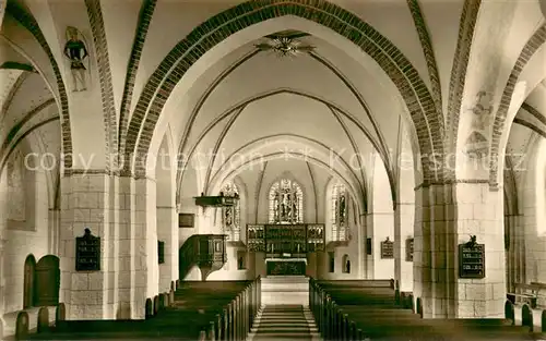 AK / Ansichtskarte Burg_Fehmarn Inneres der St. Nikolai Kirche Burg Fehmarn