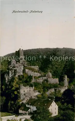 AK / Ansichtskarte Manderscheid_Eifel Niederburg Manderscheid Eifel