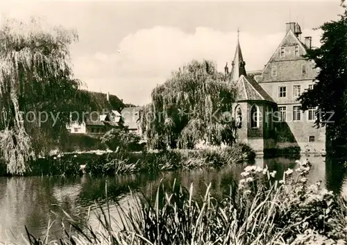 AK / Ansichtskarte Muenster_Westfalen Burg Huelshoff Geburtsstaette der Dichterin Annette Droste zu Huelshoff Muenster_Westfalen