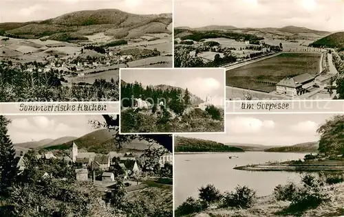 AK / Ansichtskarte Hachen_Sauerland Panorama Sorpesee Panorama Seepartie Hachen_Sauerland