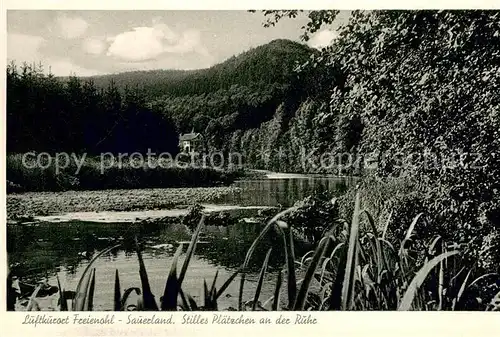 AK / Ansichtskarte Freienohl_Sauerland Stilles Plaetzchen an der Ruhr Freienohl_Sauerland