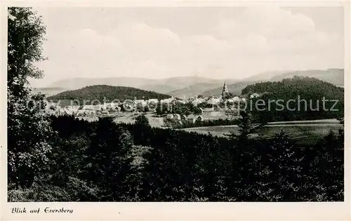 AK / Ansichtskarte Eversberg Panorama Eversberg