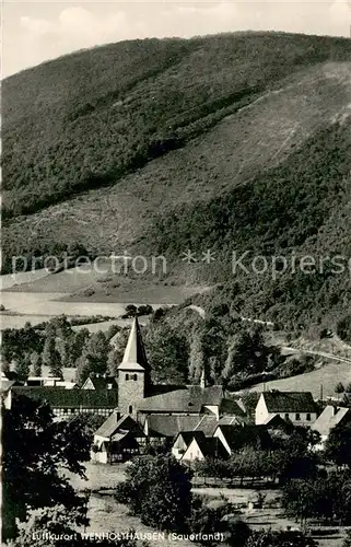 AK / Ansichtskarte Wenholthausen Teilansicht mit Kirche Wenholthausen