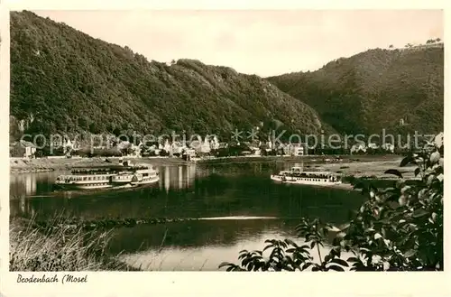 AK / Ansichtskarte Brodenbach_Mosel Panorama mit Gasthaus Zur Traube 