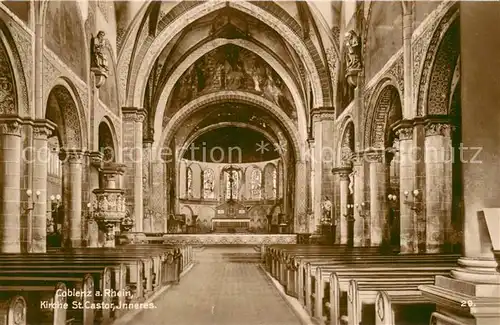 AK / Ansichtskarte Coblenz_Koblenz Kirche St Castor Inneres Coblenz_Koblenz