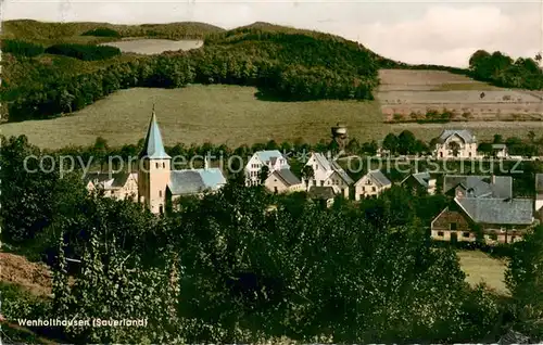 AK / Ansichtskarte Wenholthausen Ortsansicht mit Kirche Wenholthausen