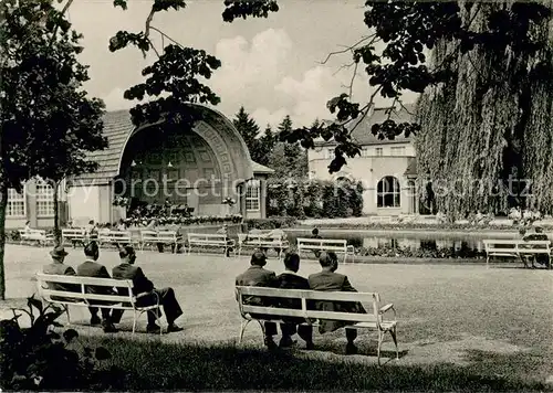 AK / Ansichtskarte Bad_Nauheim Trinkkuranlage mit Musikpavillon Bad_Nauheim