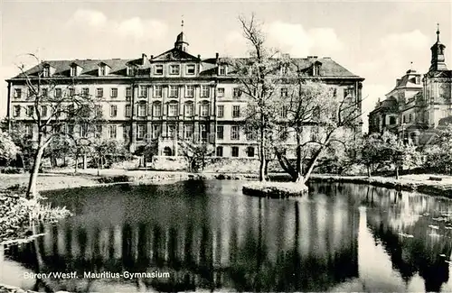 AK / Ansichtskarte Bueren_Westfalen Mauritius Gymnasium Bueren_Westfalen