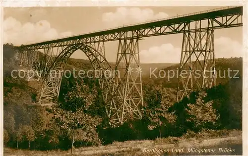 AK / Ansichtskarte Muengsten Muengstener Bruecke Muengsten