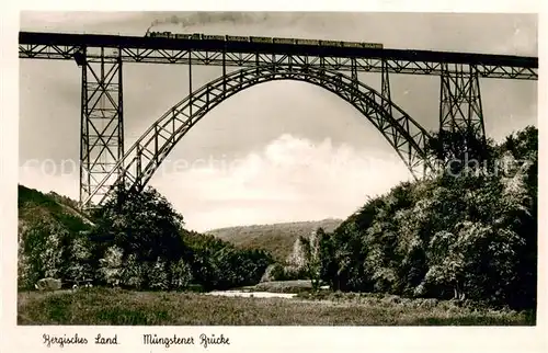 AK / Ansichtskarte Muengsten Muengstener Bruecke Bergisch Land Muengsten