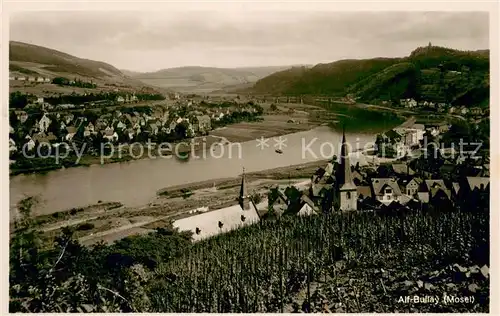 AK / Ansichtskarte Alf_Bullay_Mosel Blick vom Berg Mosel Alf_Bullay_Mosel