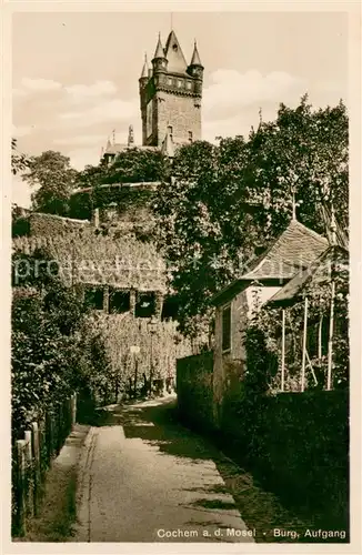 AK / Ansichtskarte Kochem Burg Aufgang Kochem