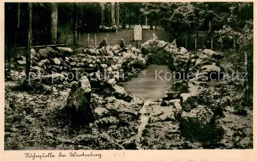 AK / Ansichtskarte Winterberg_Hochsauerland Ruhrquelle Winterberg_Hochsauerland