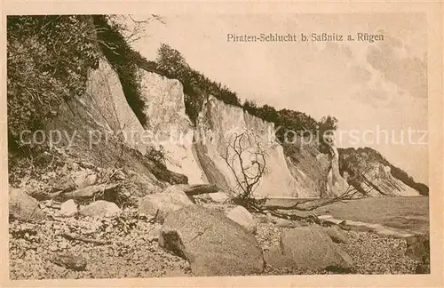 AK / Ansichtskarte Sassnitz_Ostseebad_Ruegen Piraten Schlucht Sassnitz_Ostseebad_Ruegen