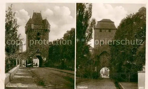 AK / Ansichtskarte Ahrweiler_Ahr Obertor mit Niedertor Ahrweiler_Ahr