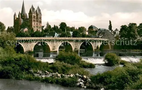 AK / Ansichtskarte Limburg_Lahn Lahnbruecke Dom Limburg_Lahn