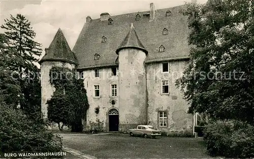 AK / Ansichtskarte Elbgrund Burg Waldmannshausen Automobil Elbgrund