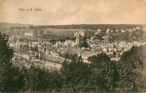 AK / Ansichtskarte Diez_Lahn Panorama mit Blick zum Schloss Diez_Lahn