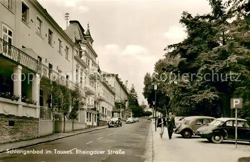 AK / Ansichtskarte Schlangenbad_Taunus Rheingauer Strasse Schlangenbad_Taunus