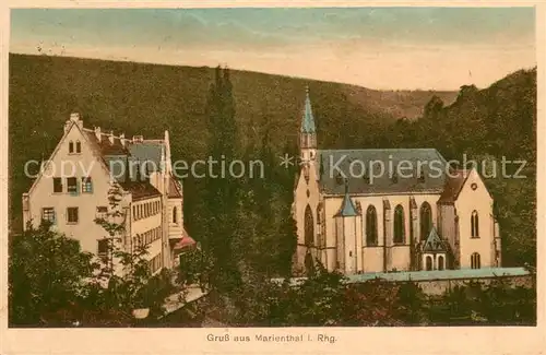 AK / Ansichtskarte Marienthal_Geisenheim Kloster Kirche Wallfahrtsort Marienthal Geisenheim