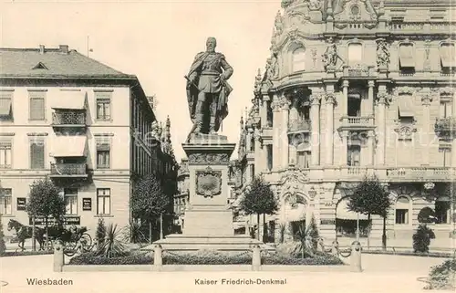 AK / Ansichtskarte Wiesbaden Kaiser Friedrich Denkmal Wiesbaden