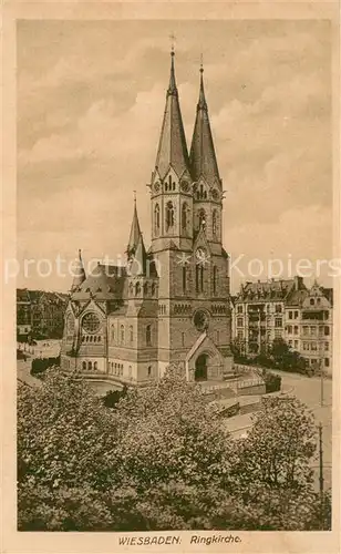 AK / Ansichtskarte Wiesbaden Ringkirche Wiesbaden