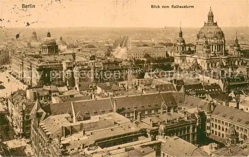 AK / Ansichtskarte Berlin Panorama Blick vom Rathausturm Dom Berlin