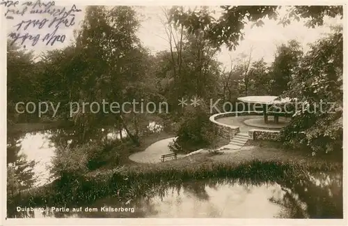 AK / Ansichtskarte Duisburg_Ruhr Partie auf dem Kaiserberg Duisburg Ruhr