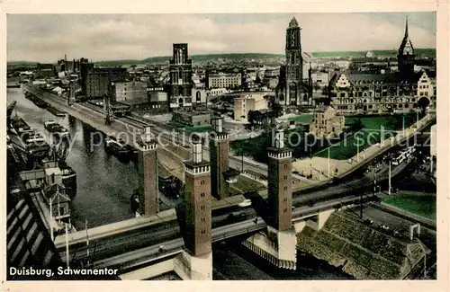 AK / Ansichtskarte Duisburg_Ruhr Schwanentor Duisburg Ruhr