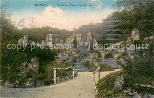 AK / Ansichtskarte Duisburg_Ruhr Partie im Botanischen Garten Duisburg Ruhr