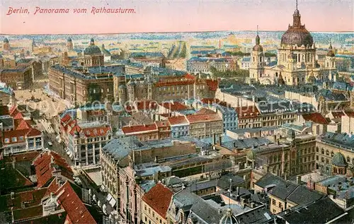 AK / Ansichtskarte Berlin Panorama Blick vom Rathaus Dom Berlin