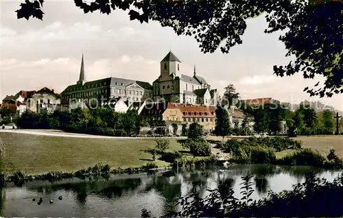 AK / Ansichtskarte Moenchengladbach Muenster mit Rathaus Moenchengladbach