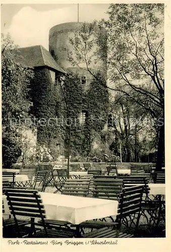 AK / Ansichtskarte Schwalmtal_Niederrhein Park  Restaurant Burg Brueggen Schwalmtal Niederrhein