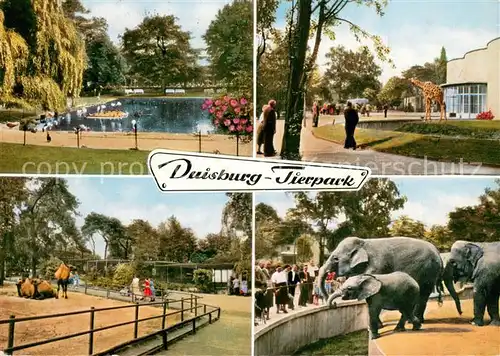 AK / Ansichtskarte Duisburg_Ruhr Tierpark Duisburg Ruhr