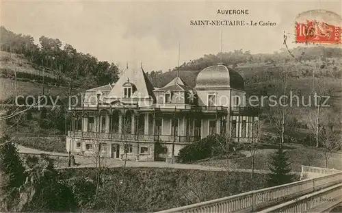 AK / Ansichtskarte Saint Nectaire_Puy_de_Dome Le Casino Saint Nectaire_Puy