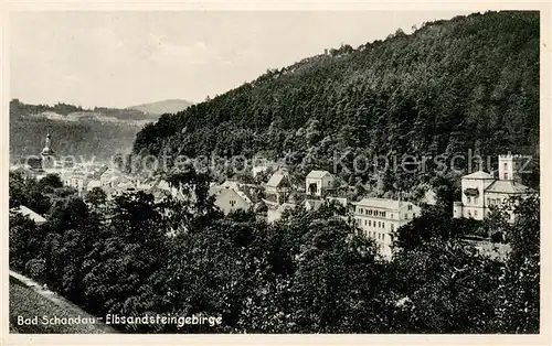 AK / Ansichtskarte Bad_Schandau Teilansicht Elbsandsteingebirge Bad_Schandau